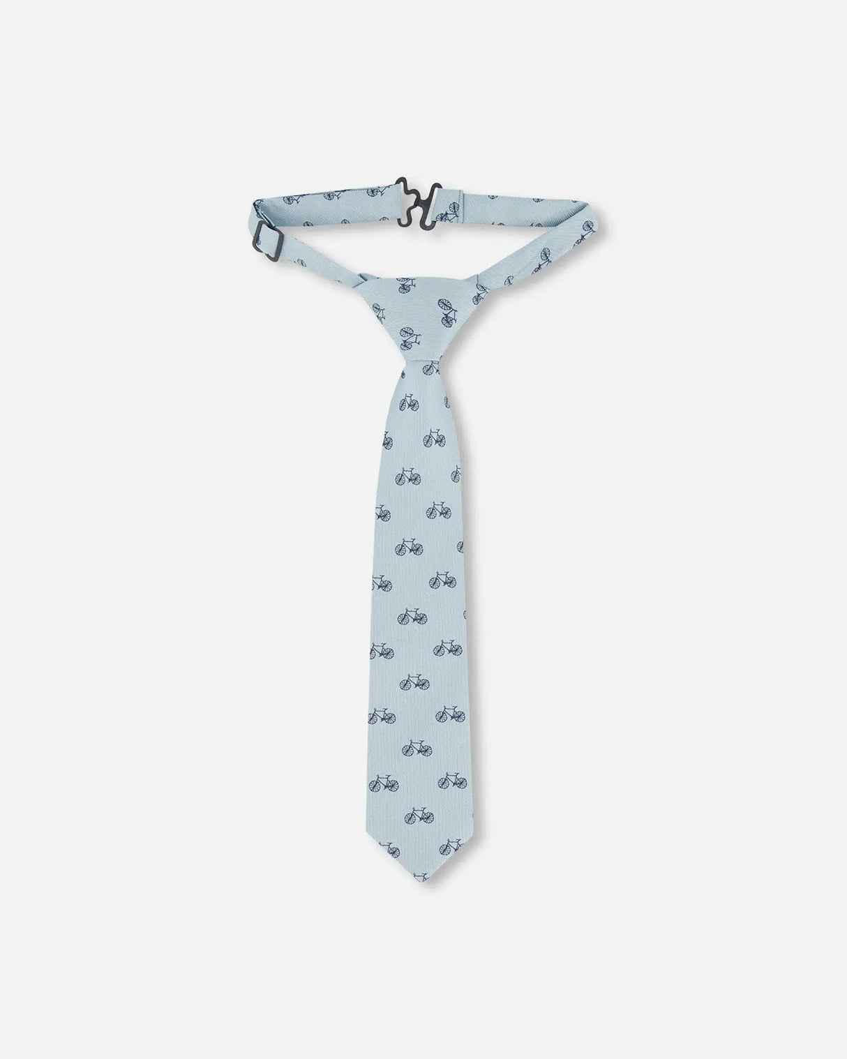 Neck Tie Pale Blue With Bicycle | Deux par Deux | Jenni Kidz