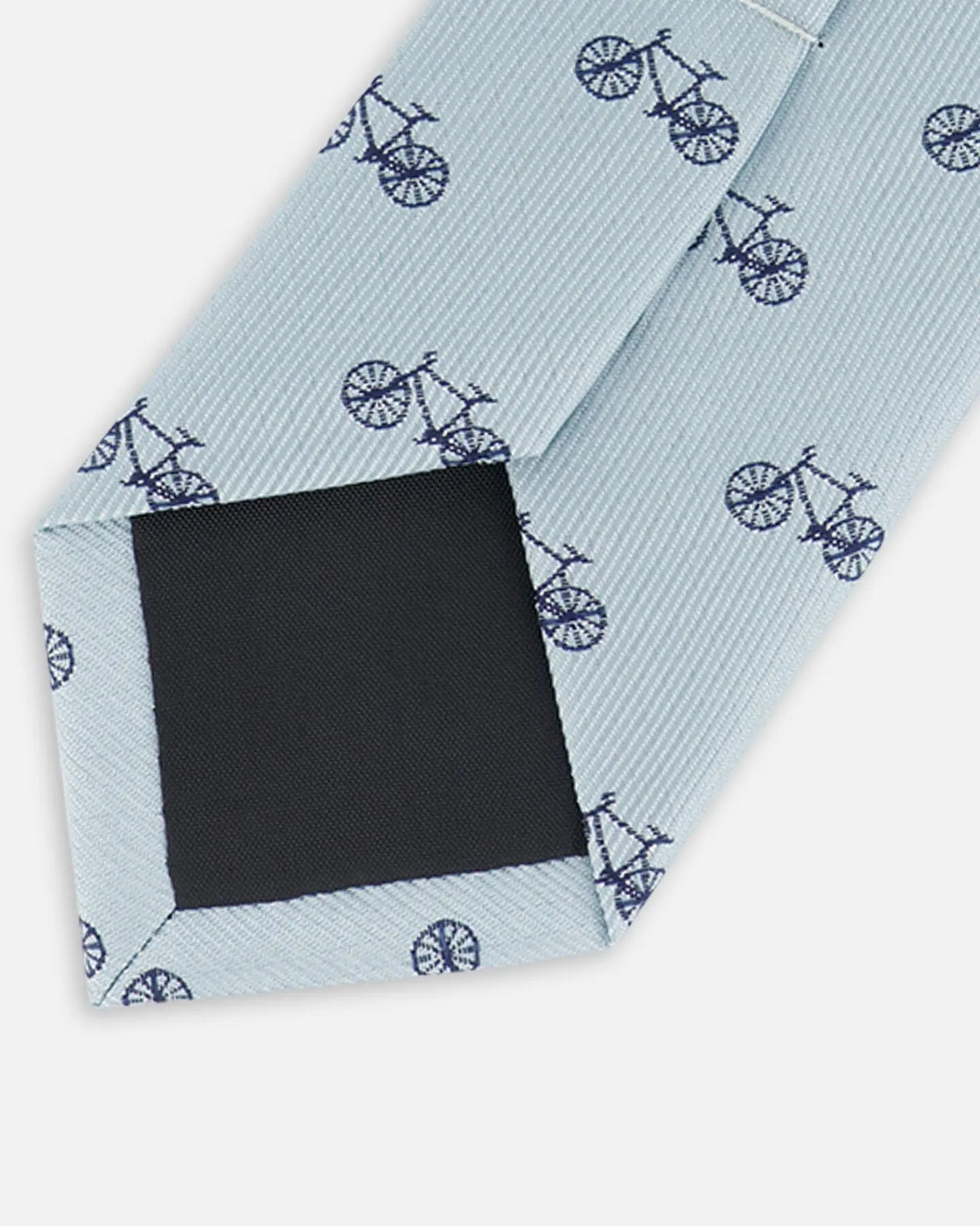 Neck Tie Pale Blue With Bicycle | Deux par Deux | Jenni Kidz