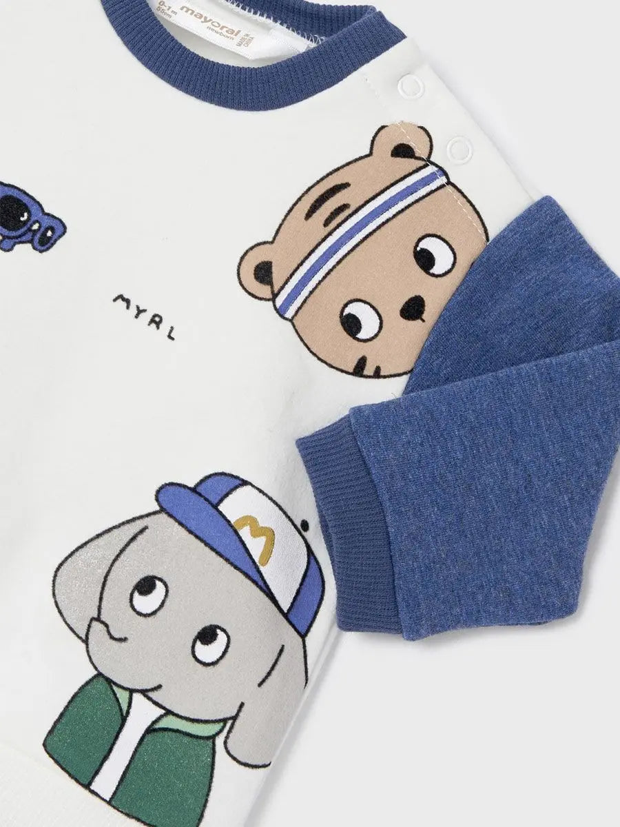 Newborn 4-Piece Animal Friends Set Green | Mayoral | Mayoral | Jenni Kidz