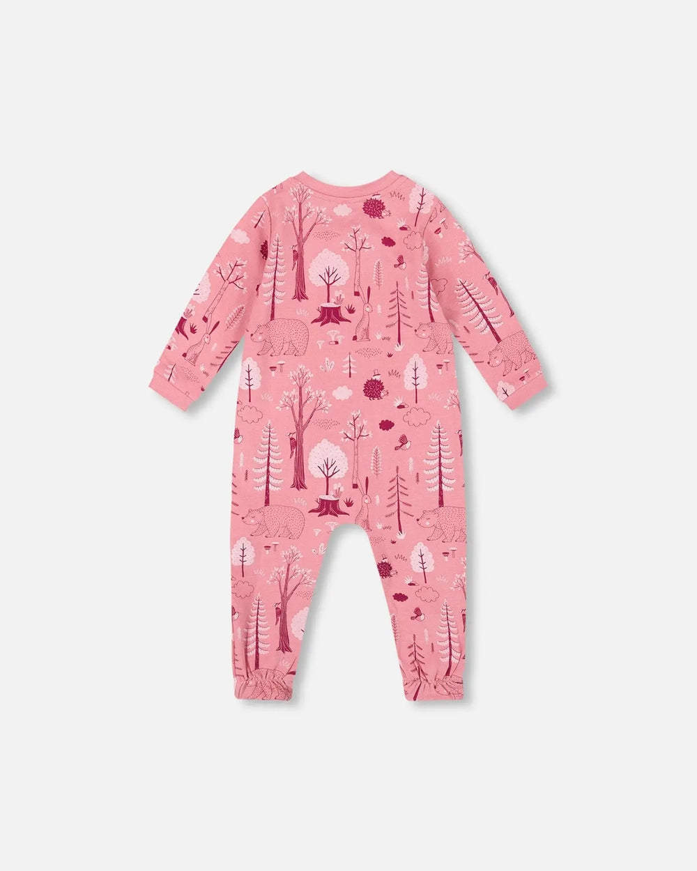 One-Piece Organic Cotton Pajama Pink Forest | Deux par Deux | Jenni Kidz