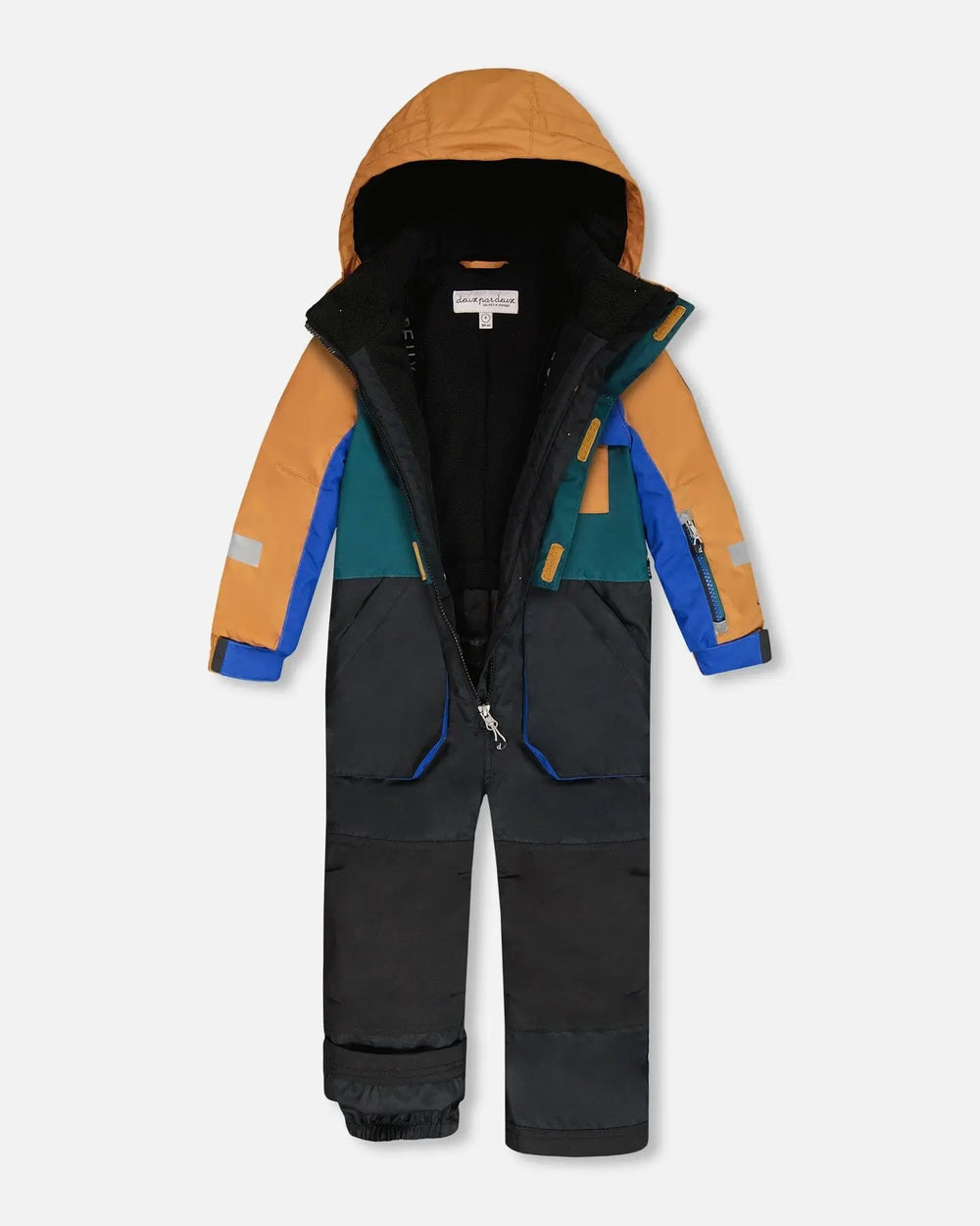 One-Piece Play Snowsuit Colorblocked And Black | Deux par Deux | Jenni Kidz