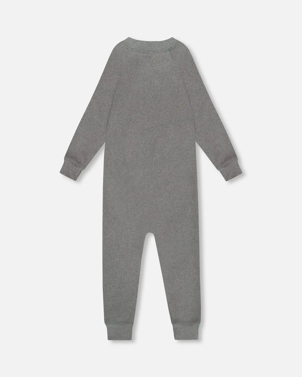 One-Piece Thermal Underwear Dark Heather Gray | Deux par Deux | Jenni Kidz