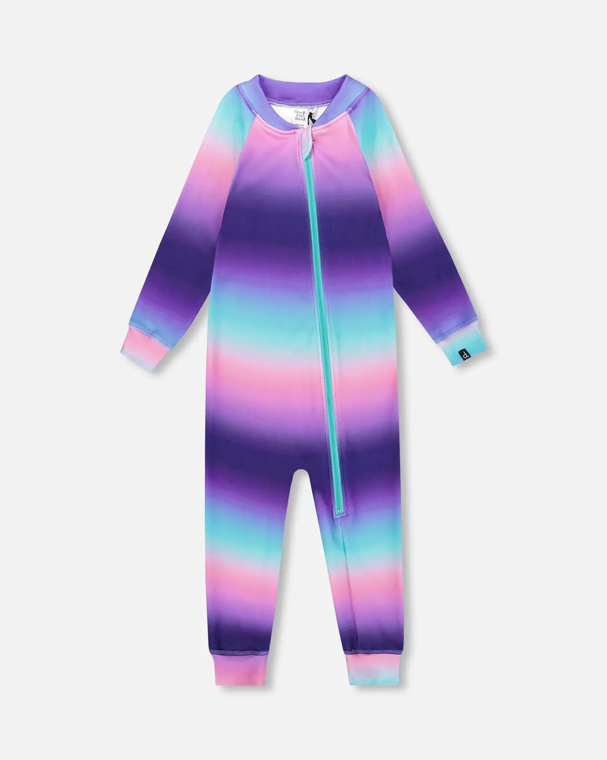 One-Piece Thermal Underwear Purple Gradient | Deux par Deux | Jenni Kidz