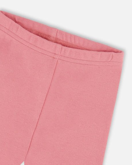 Organic Cotton Dress And Leggings Set Pink Mini Floral | Deux par Deux | Jenni Kidz