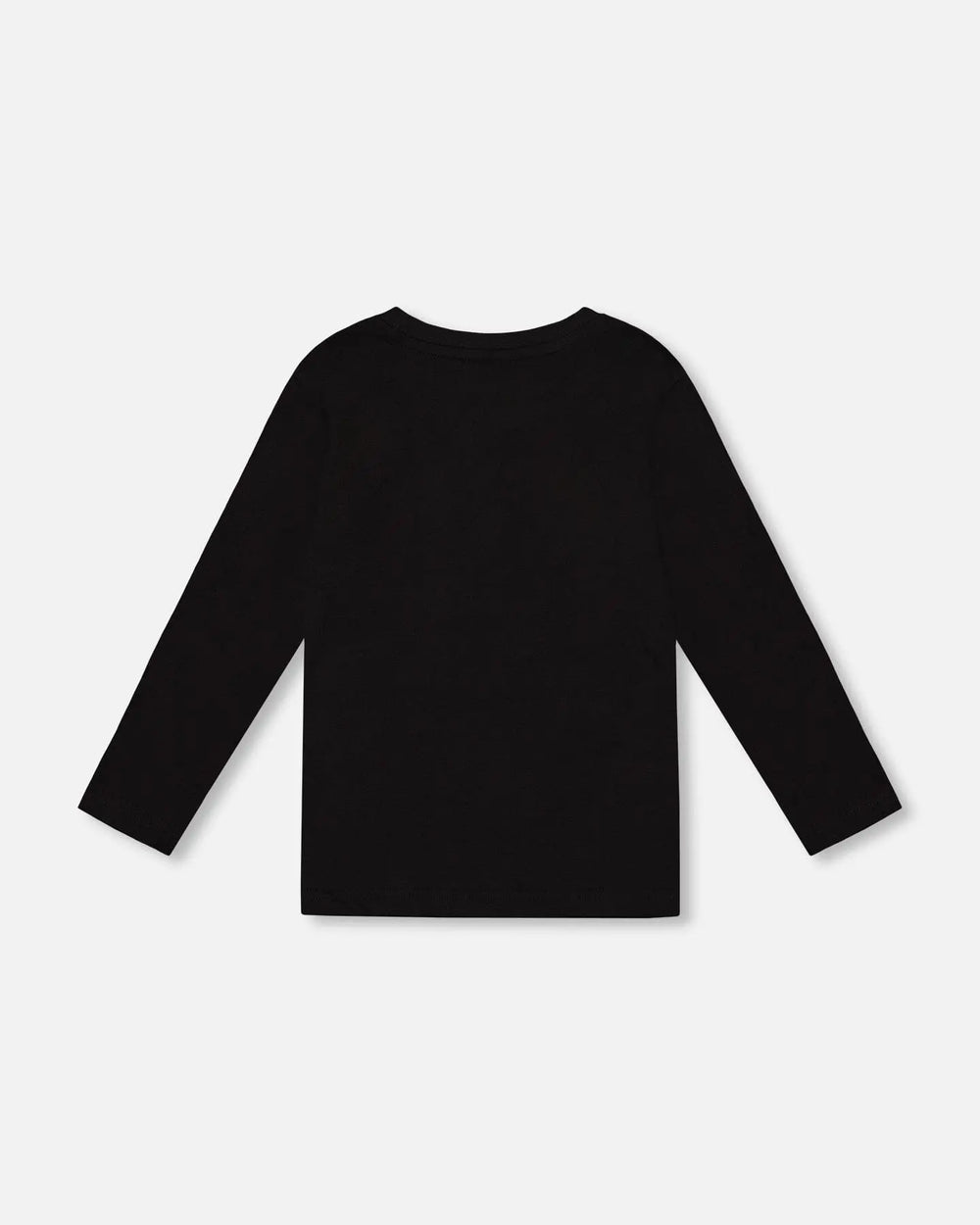Organic Cotton Jersey Pocket T-Shirt Black | Deux par Deux | Jenni Kidz