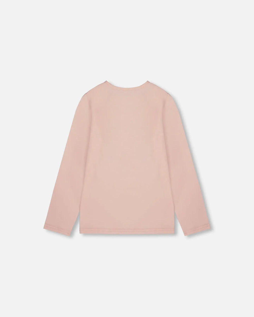 Organic Cotton Long Sleeve T-Shirt Light Pink With Big Flowers | Deux par Deux | Jenni Kidz