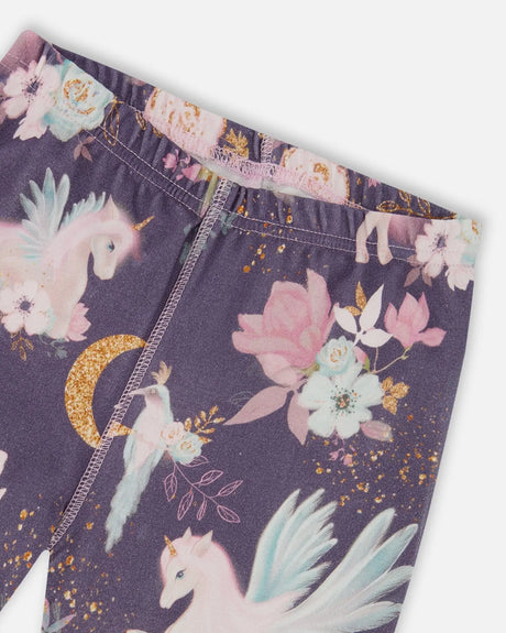 Organic Cotton Two-Piece Pajamas Watercolor Unicorns | Deux par Deux | Jenni Kidz