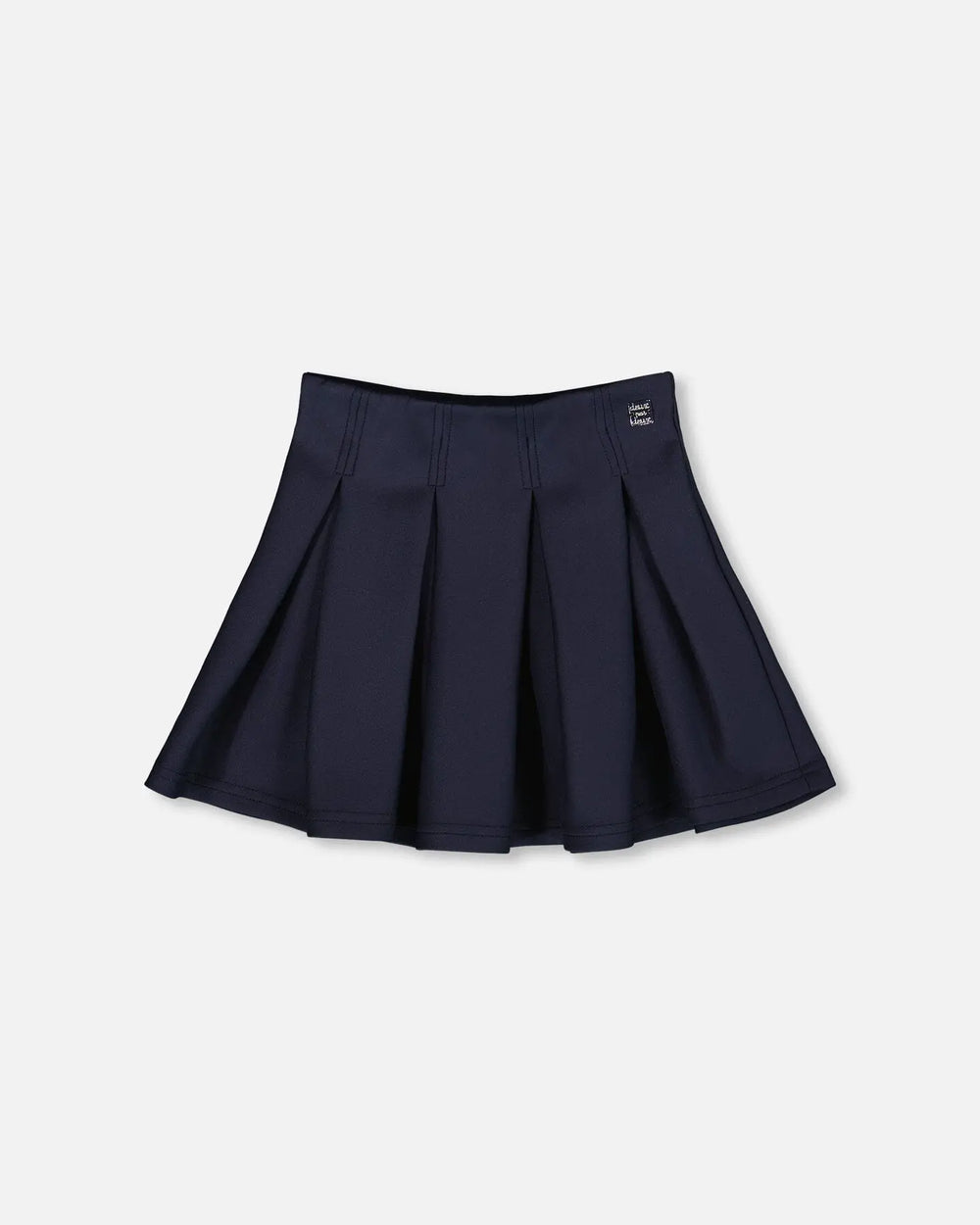 Pleated Milano Skirt Navy Blue | Deux par Deux | Jenni Kidz