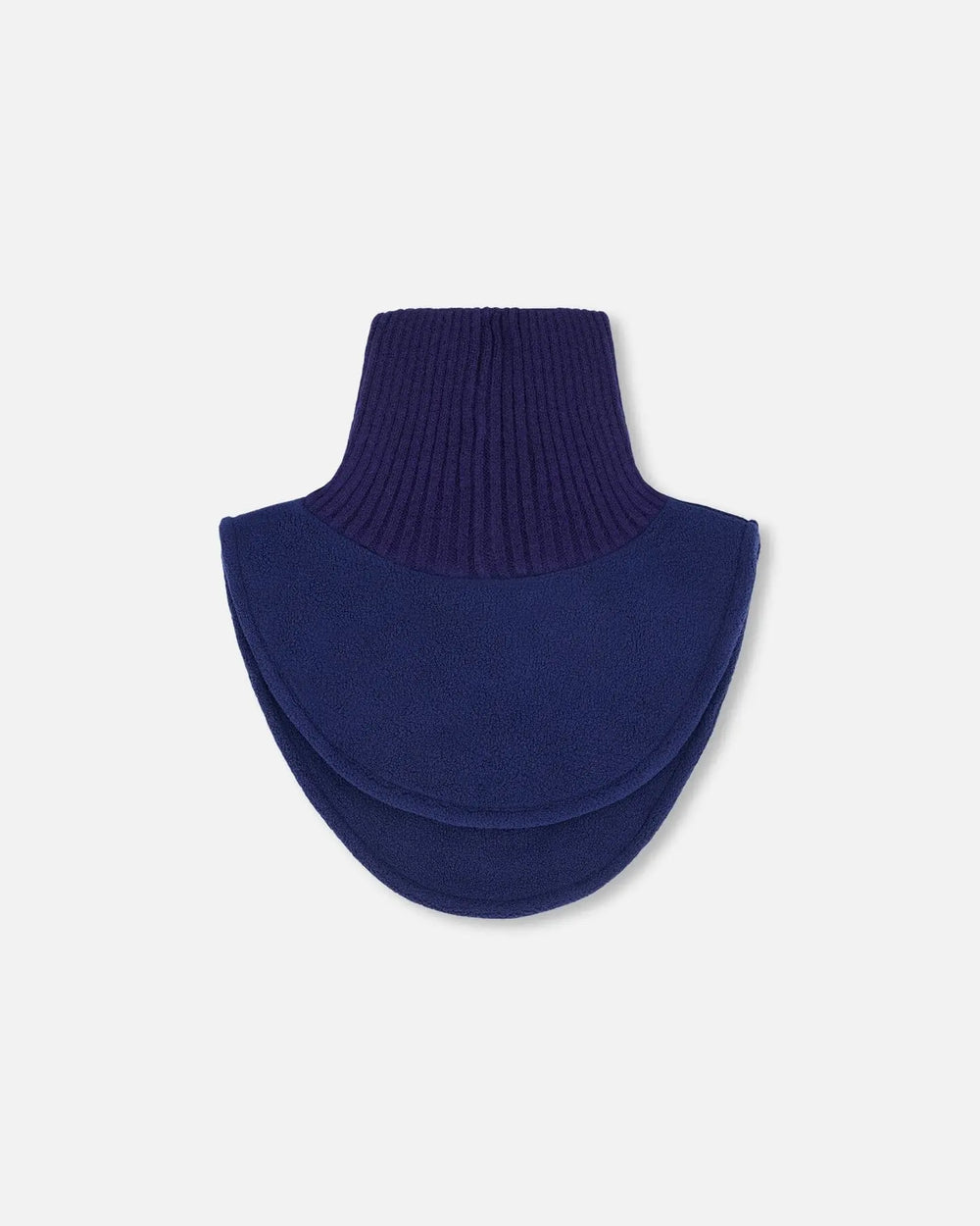 Polar Fleece And Knit Neckwarmer Navy Blue | Deux par Deux | Jenni Kidz
