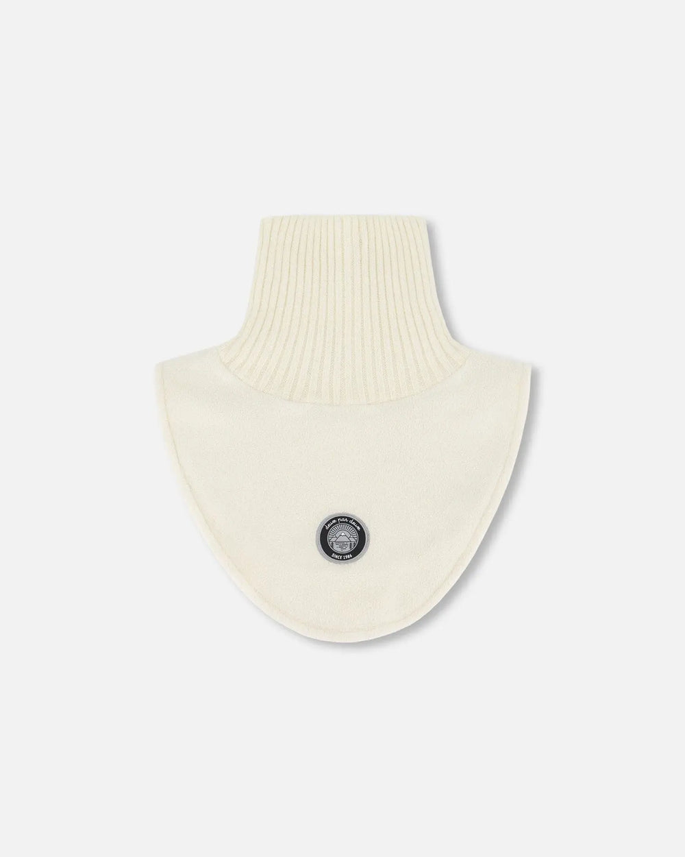Polar Fleece And Knit Neckwarmer Off-White | Deux par Deux | Jenni Kidz