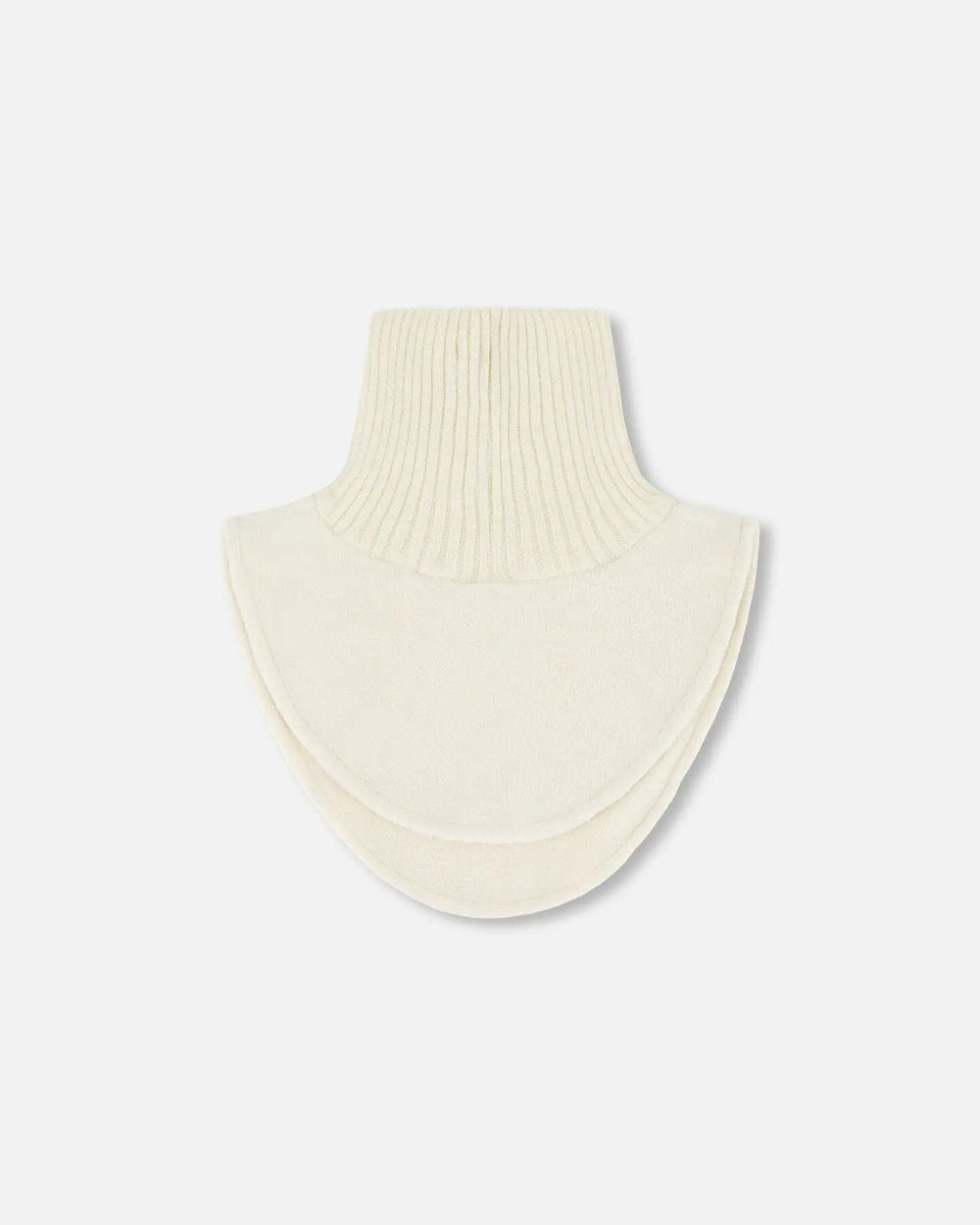 Polar Fleece And Knit Neckwarmer Off-White | Deux par Deux | Jenni Kidz