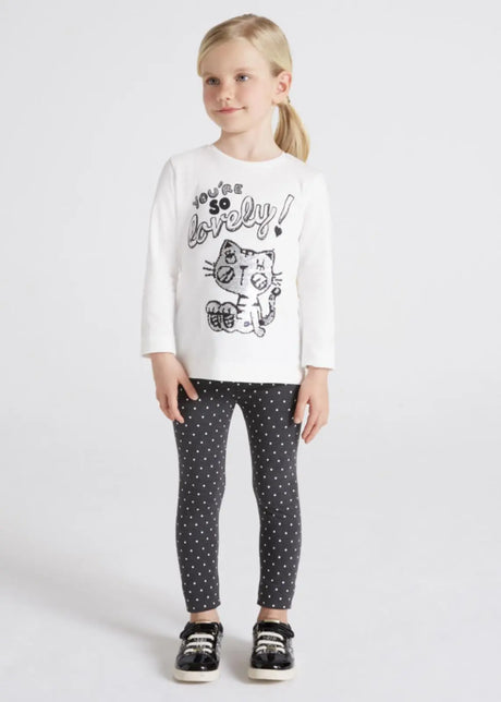 Polka Dot Leggings Set Girl - Marino| Mayoral | Mayoral | Jenni Kidz
