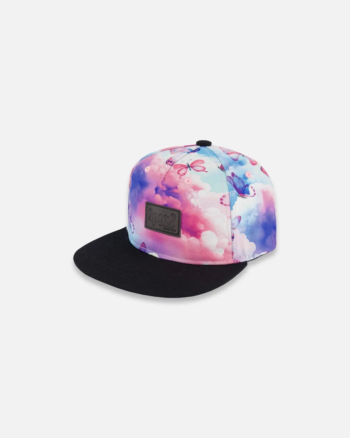 Printed Cap Butterflies On Multicolored And Black Background | Deux par Deux | Jenni Kidz