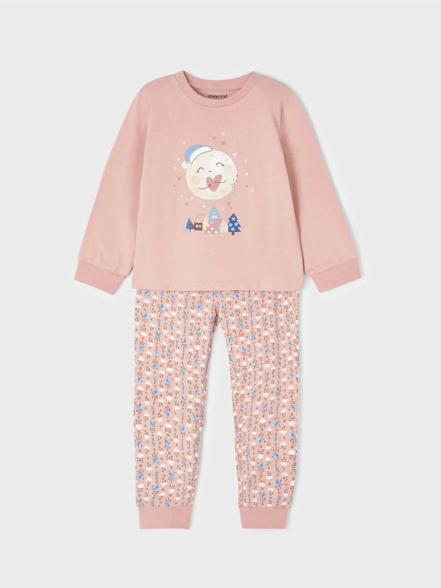 Printed Girls Pajamas Set - Rosado | Mayoral | Mayoral | Jenni Kidz