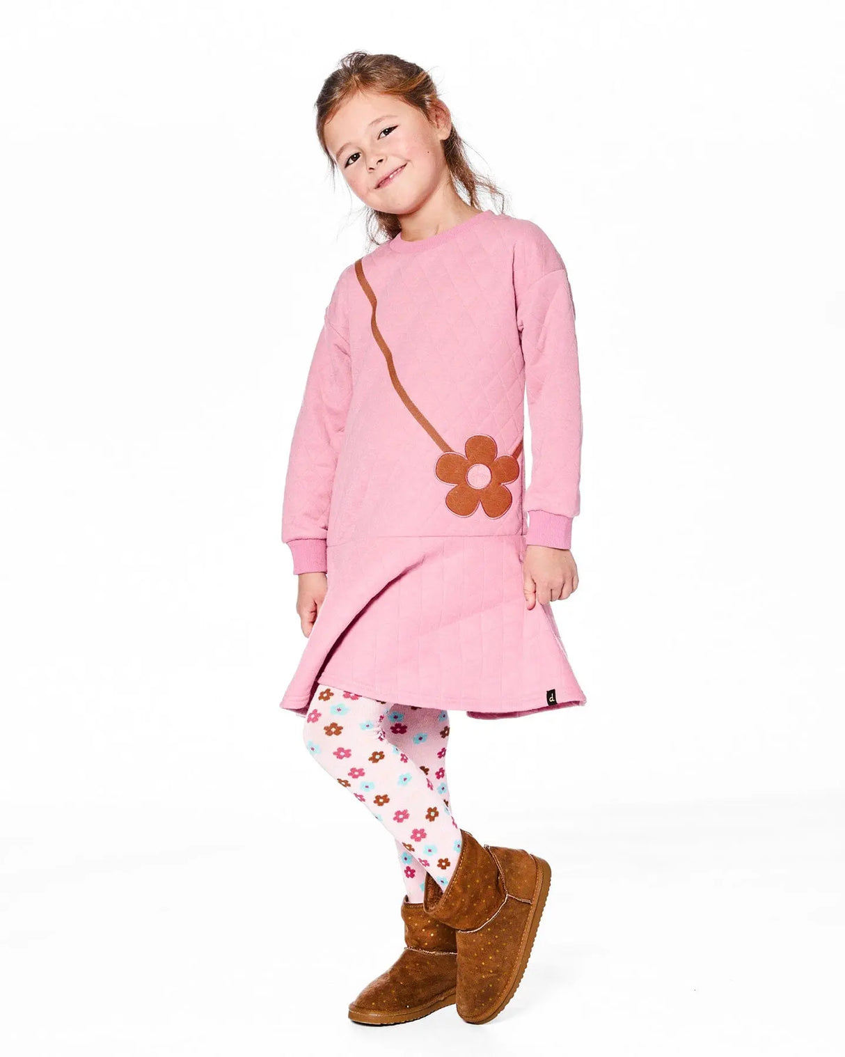 Quilted Dress Purple Pink | Deux par Deux | Jenni Kidz