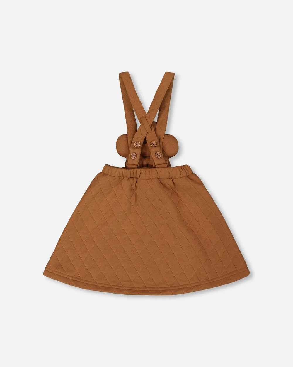 Quilted Overall Dress Mocha | Deux par Deux | Jenni Kidz