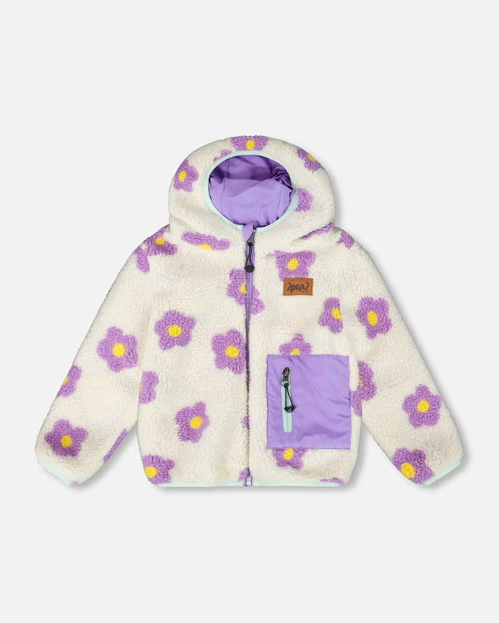 Reversible Mid-Season Jacket Lavender | Deux par Deux | Jenni Kidz