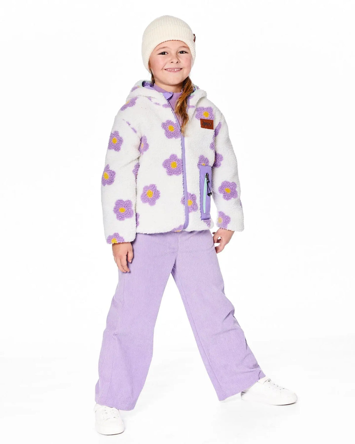 Reversible Mid-Season Jacket Lavender | Deux par Deux | Jenni Kidz