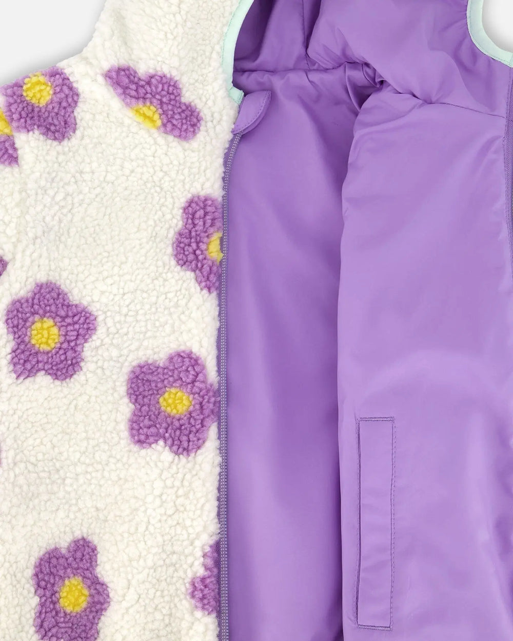 Reversible Mid-Season Jacket Lavender | Deux par Deux | Jenni Kidz