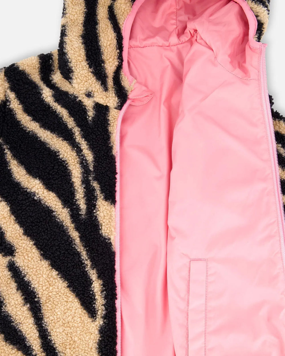 Reversible Mid-Season Jacket Pink | Deux par Deux | Jenni Kidz
