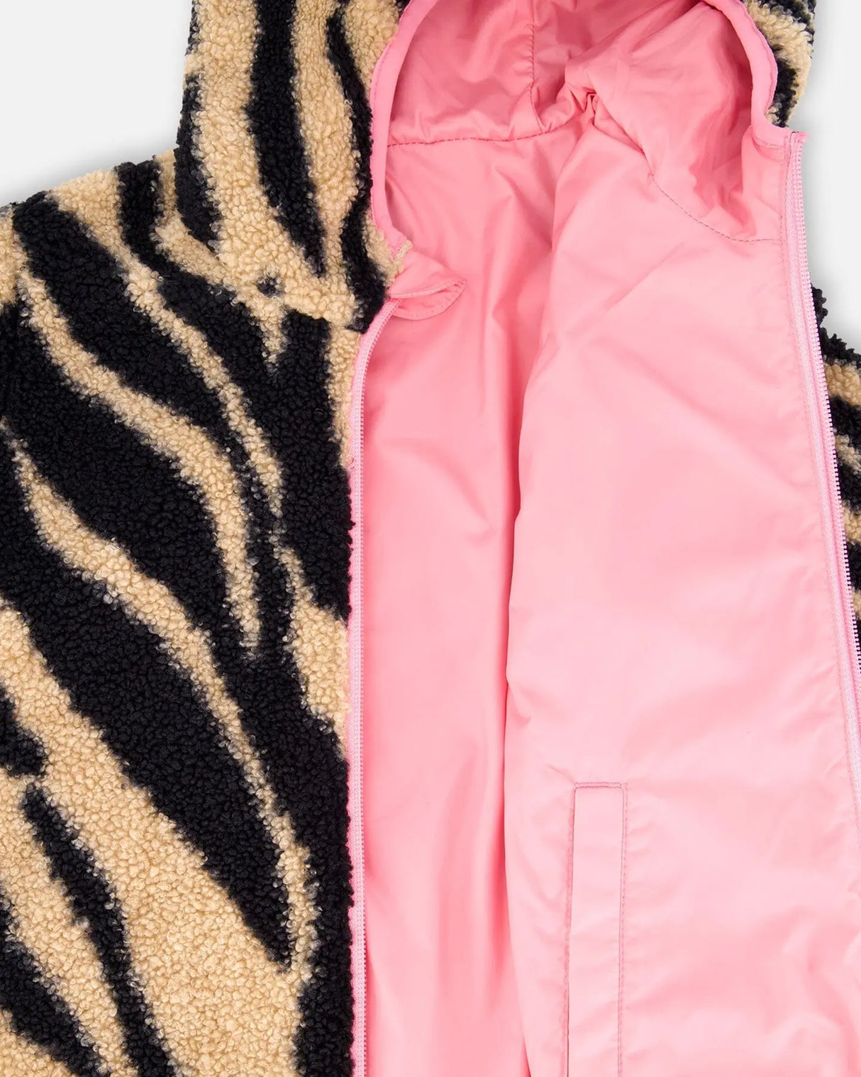 Reversible Mid-Season Jacket Pink | Deux par Deux | Jenni Kidz