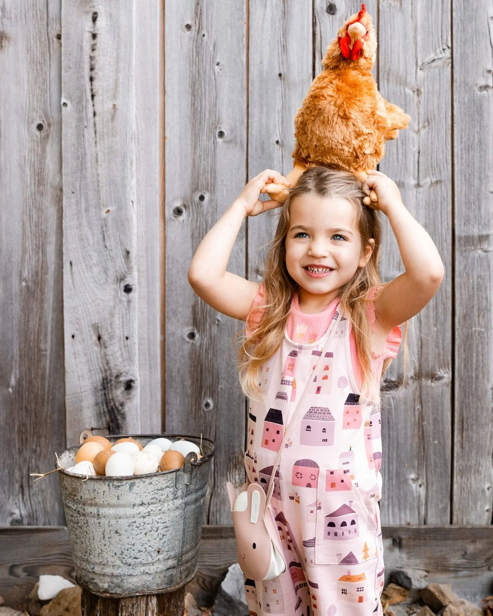 Rib Tank Top With Frills Coral Pink | Deux par Deux | Jenni Kidz