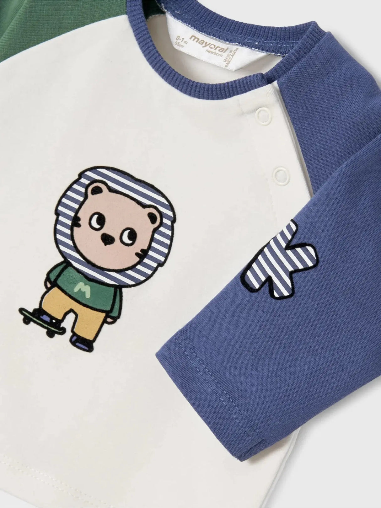 Set of 2- Pieces Baby Cotton Long T-Shirts | Mayoral | Mayoral | Jenni Kidz