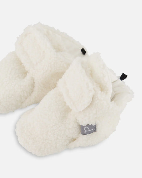 Sherpa Slippers Off-White | Deux par Deux | Jenni Kidz