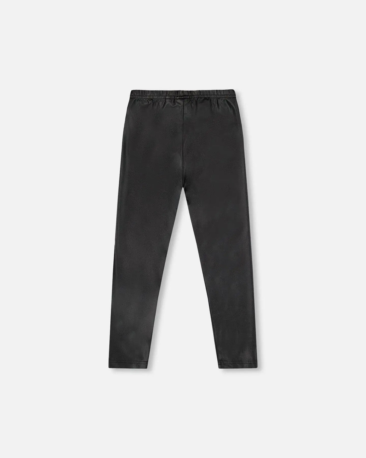 Shiny Stretch Jersey Leggings Black | Deux par Deux | Jenni Kidz