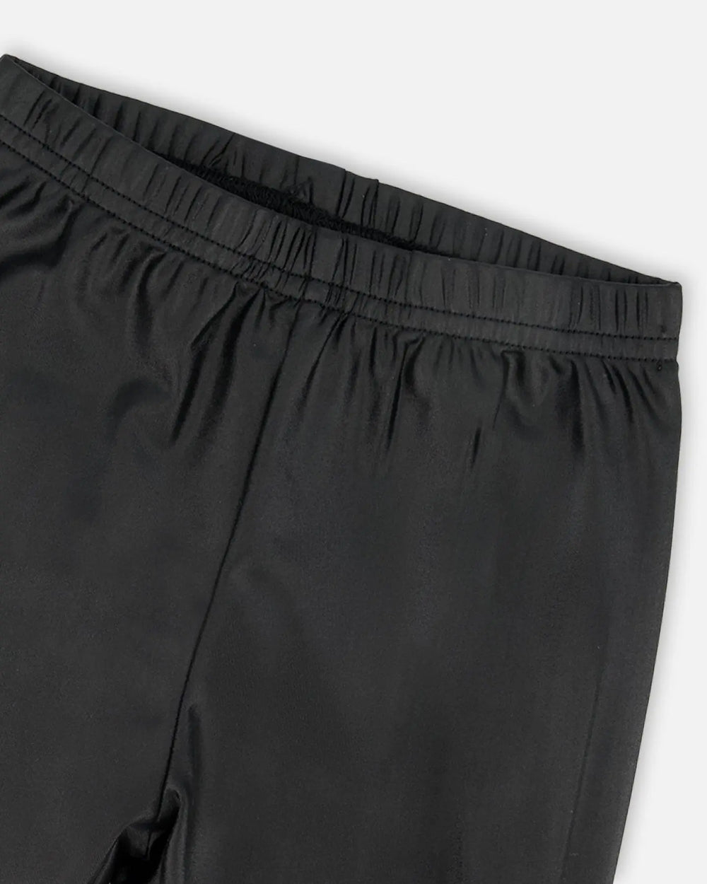 Shiny Stretch Jersey Leggings Black | Deux par Deux | Jenni Kidz