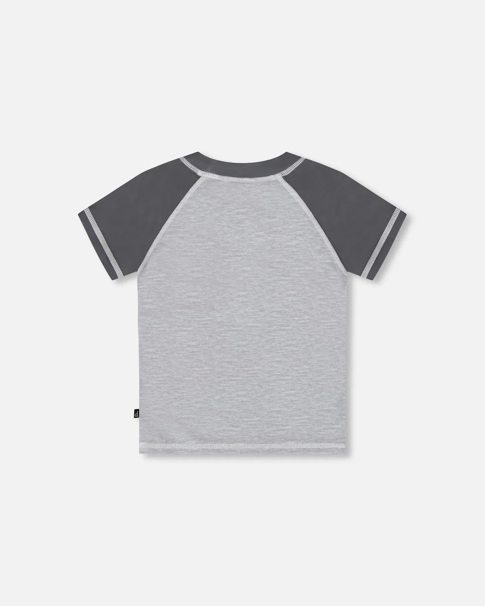 Short Sleeve Rashguard Dark And Light Gray | Deux par Deux | Jenni Kidz