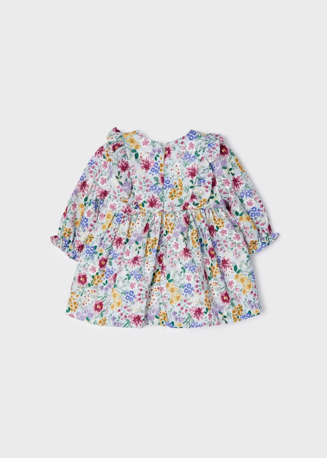 Smocked Multi Floral Baby Girls Dress – | Mayoral | Mayoral | Jenni Kidz