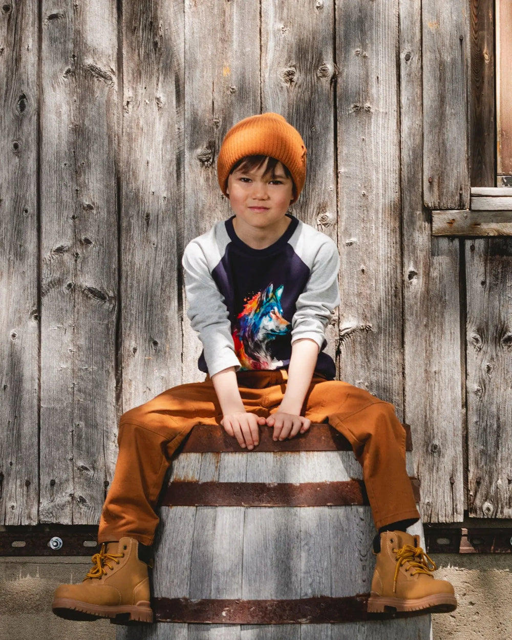 Stretch Corduroy Jogger Pants Brown | Deux par Deux | Jenni Kidz