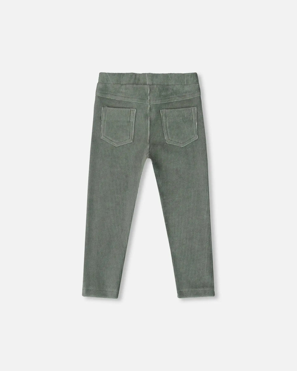 Stretch Velour Tregging Jade Green | Deux par Deux | Jenni Kidz