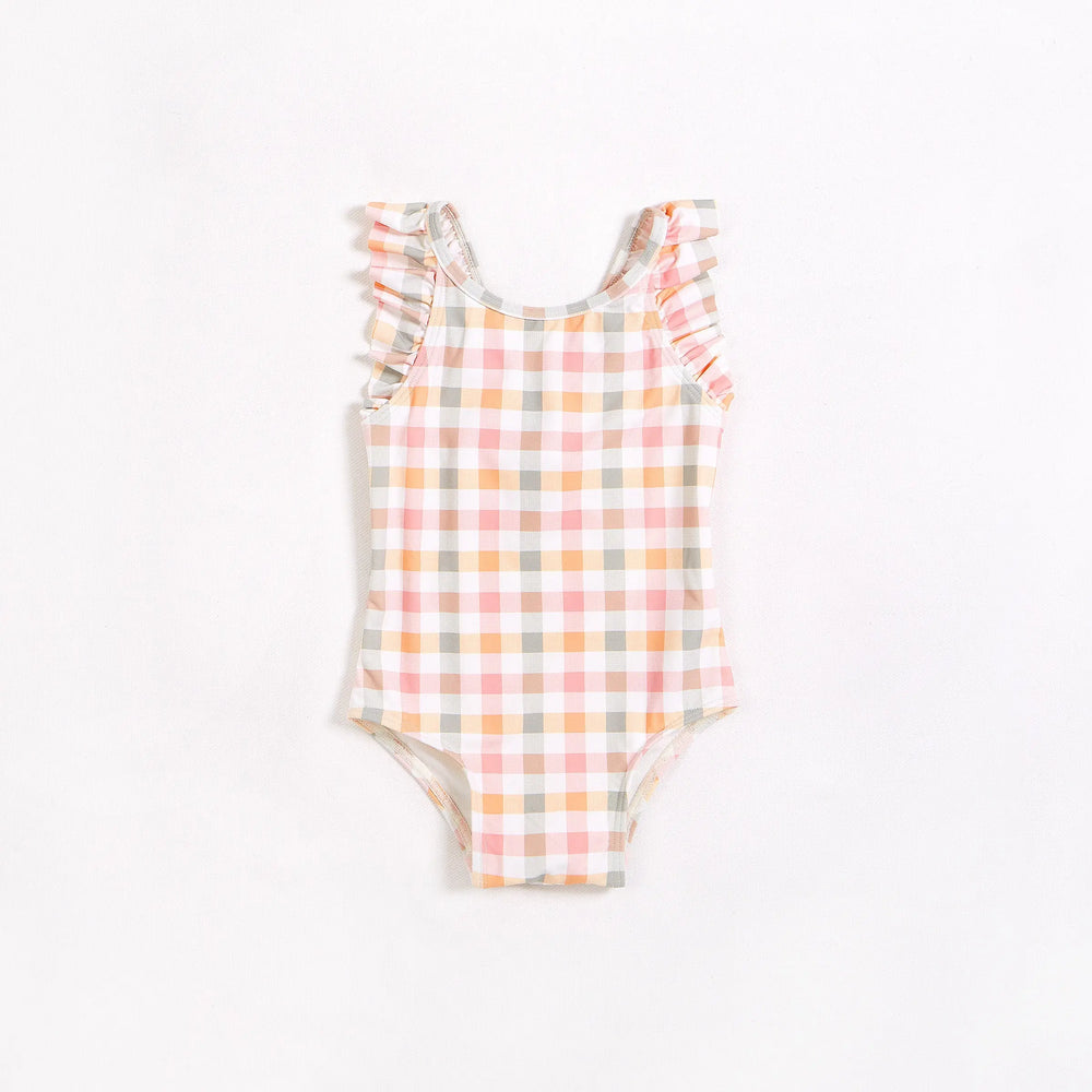 Summer Gingham One-Piece Baby & Toddler Girls Swimsuit | Petit Lem | Petit Lem | Jenni Kidz