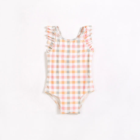 Summer Gingham One-Piece Baby & Toddler Girls Swimsuit | Petit Lem | Petit Lem | Jenni Kidz