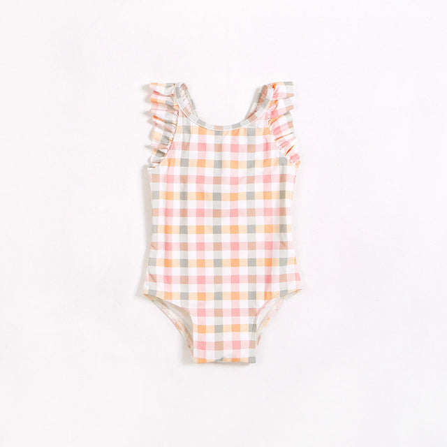 Summer Gingham One-Piece Baby & Toddler Girls Swimsuit | Petit Lem | Petit Lem | Jenni Kidz