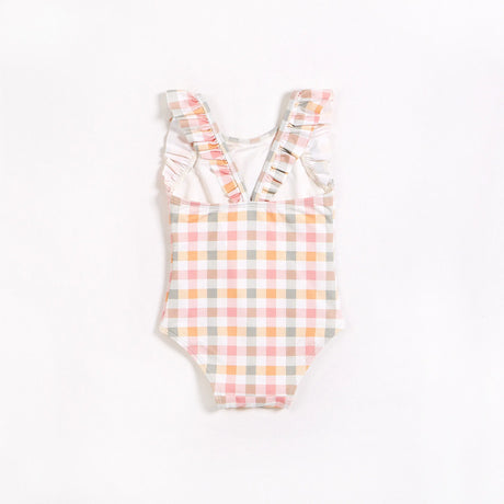 Summer Gingham One-Piece Baby & Toddler Girls Swimsuit | Petit Lem | Petit Lem | Jenni Kidz