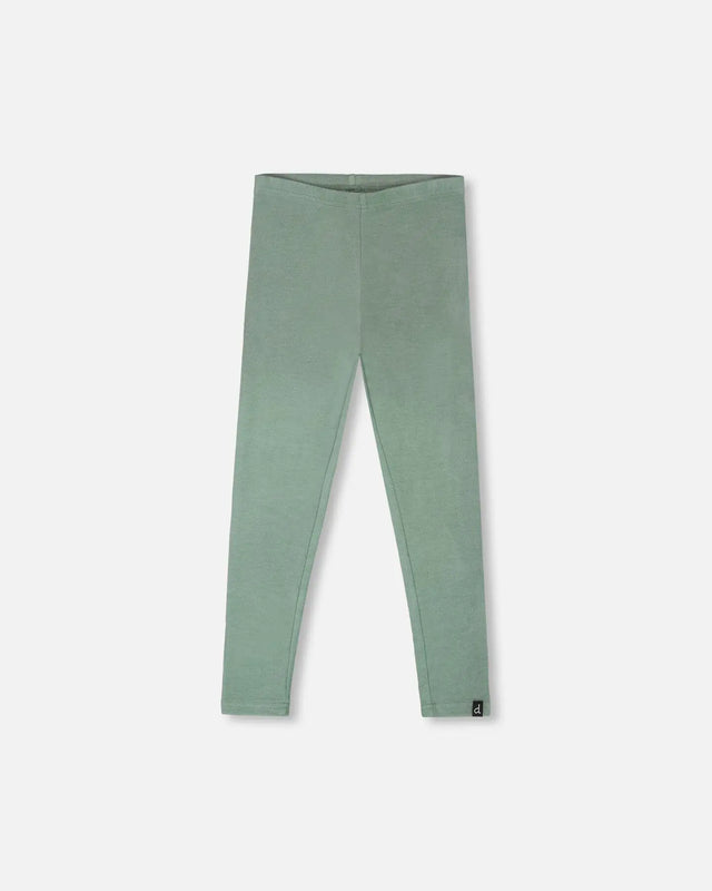 Super Soft Ribbed Leggings Sage Green | Deux par Deux | Jenni Kidz