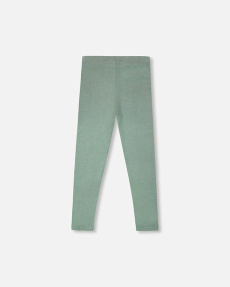 Super Soft Ribbed Leggings Sage Green | Deux par Deux | Jenni Kidz
