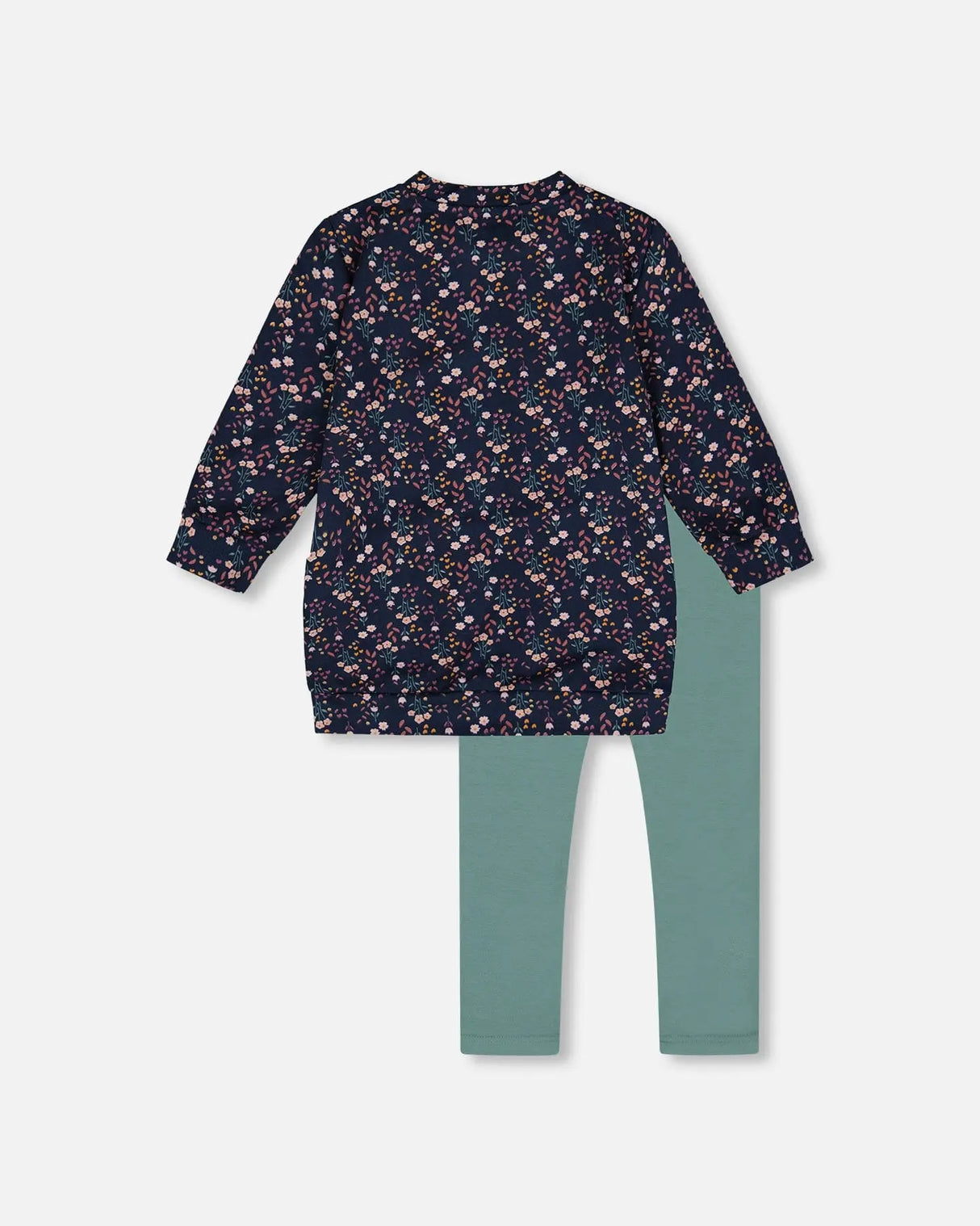 Tunic And Leggings Set Navy Floral | Deux par Deux | Jenni Kidz