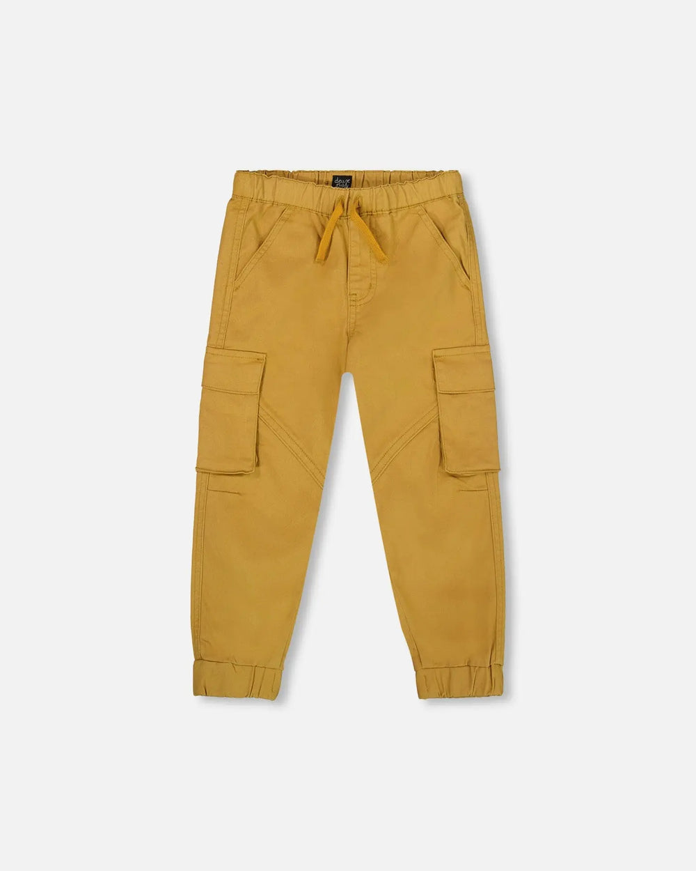 Twill Jogger Cargo Pants Ochre | Deux par Deux | Jenni Kidz