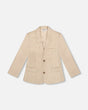 Two Button Blazer Light Taupe | Deux par Deux | Jenni Kidz