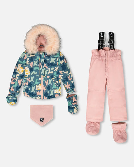 Two-Piece Baby Play Snowsuit Dusty Pink | Deux par Deux | Jenni Kidz