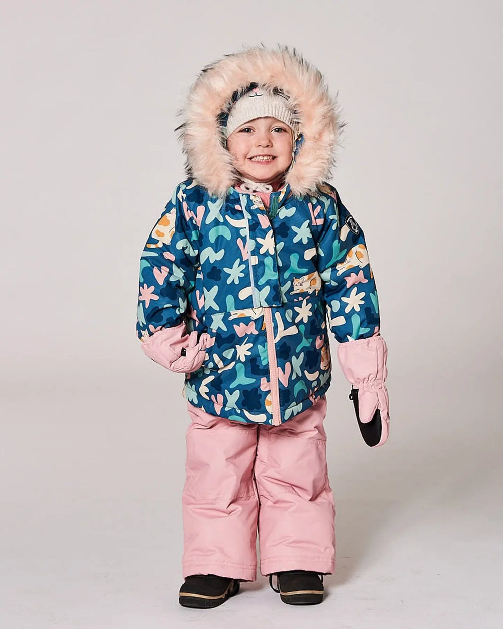 Two-Piece Baby Play Snowsuit Dusty Pink | Deux par Deux | Jenni Kidz