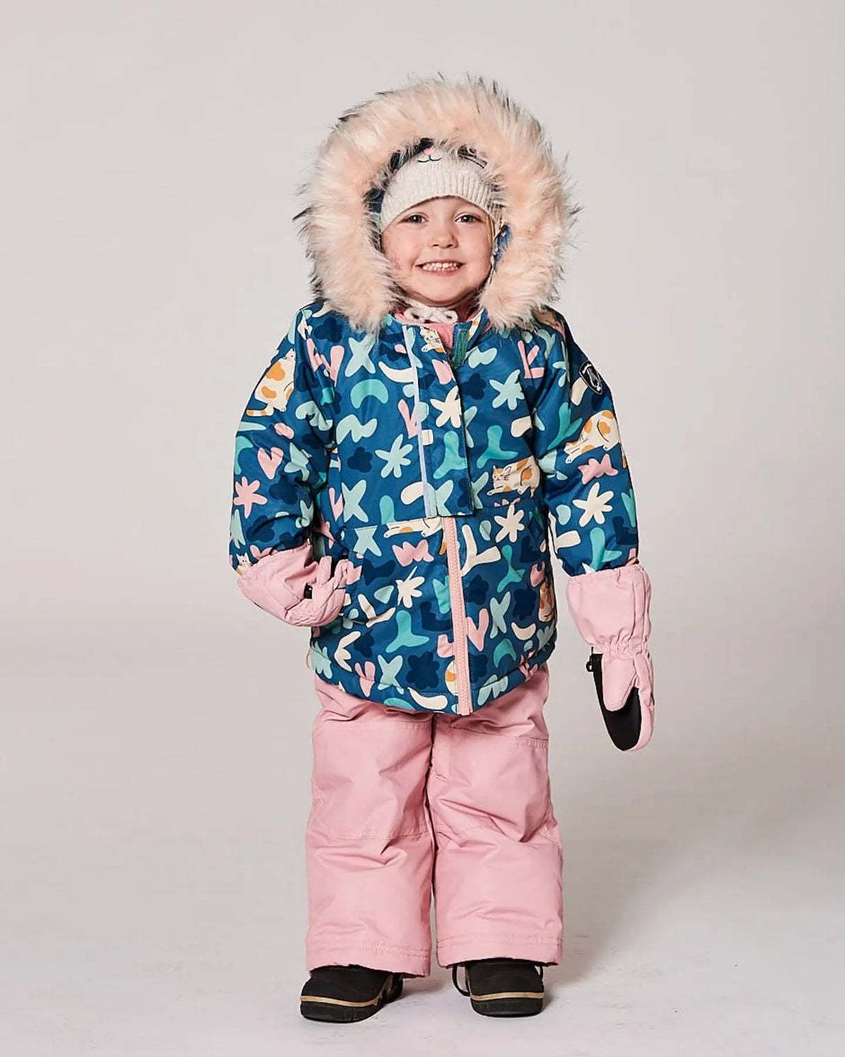 Two-Piece Baby Play Snowsuit Dusty Pink | Deux par Deux | Jenni Kidz