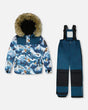 Two-Piece Discover Snowsuit Dark Teal | Deux par Deux | Jenni Kidz