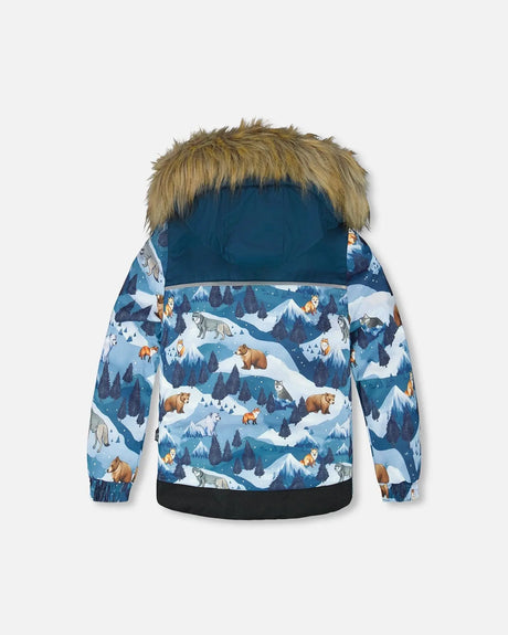 Two-Piece Discover Snowsuit Dark Teal | Deux par Deux | Jenni Kidz