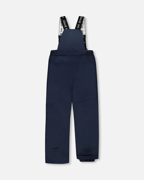 Two-Piece Discover Snowsuit With Printed Jacket Navy Blue | Deux par Deux | Jenni Kidz