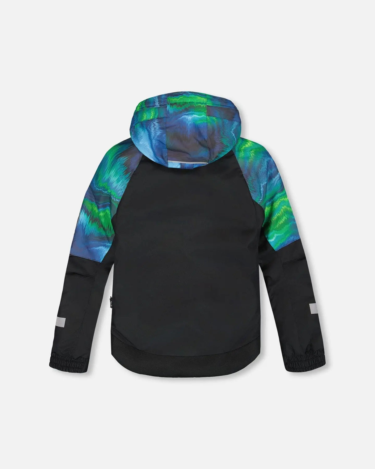 Deux Par Deux Play snow pants green with adjustable suspenders, snow gaiters keep slush out